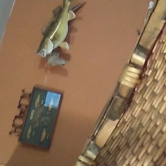 βοΈ  VINTAGE Large WOVEN BASKET WOOD HANDLES& REINFORCE - Picture 6 of 16